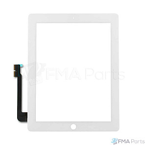 [AM] Glass Touch Screen Digitizer - White (With Adhesive) for iPad 3 / 4